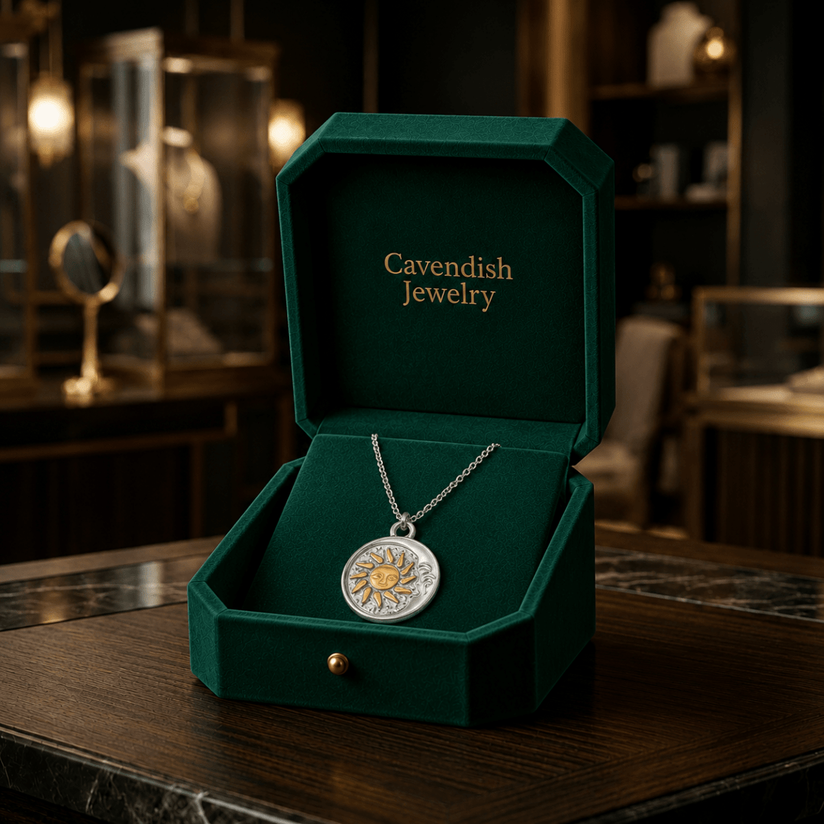 Aurelia Coin Necklace - Cavendish Jewelry