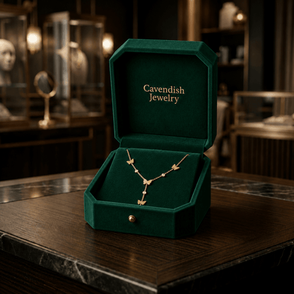 Butterfly Drop Necklace - Cavendish Jewelry