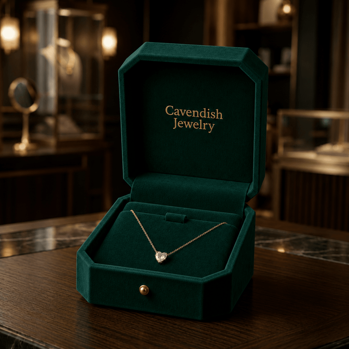 Celestia Heart Necklace - Cavendish Jewelry