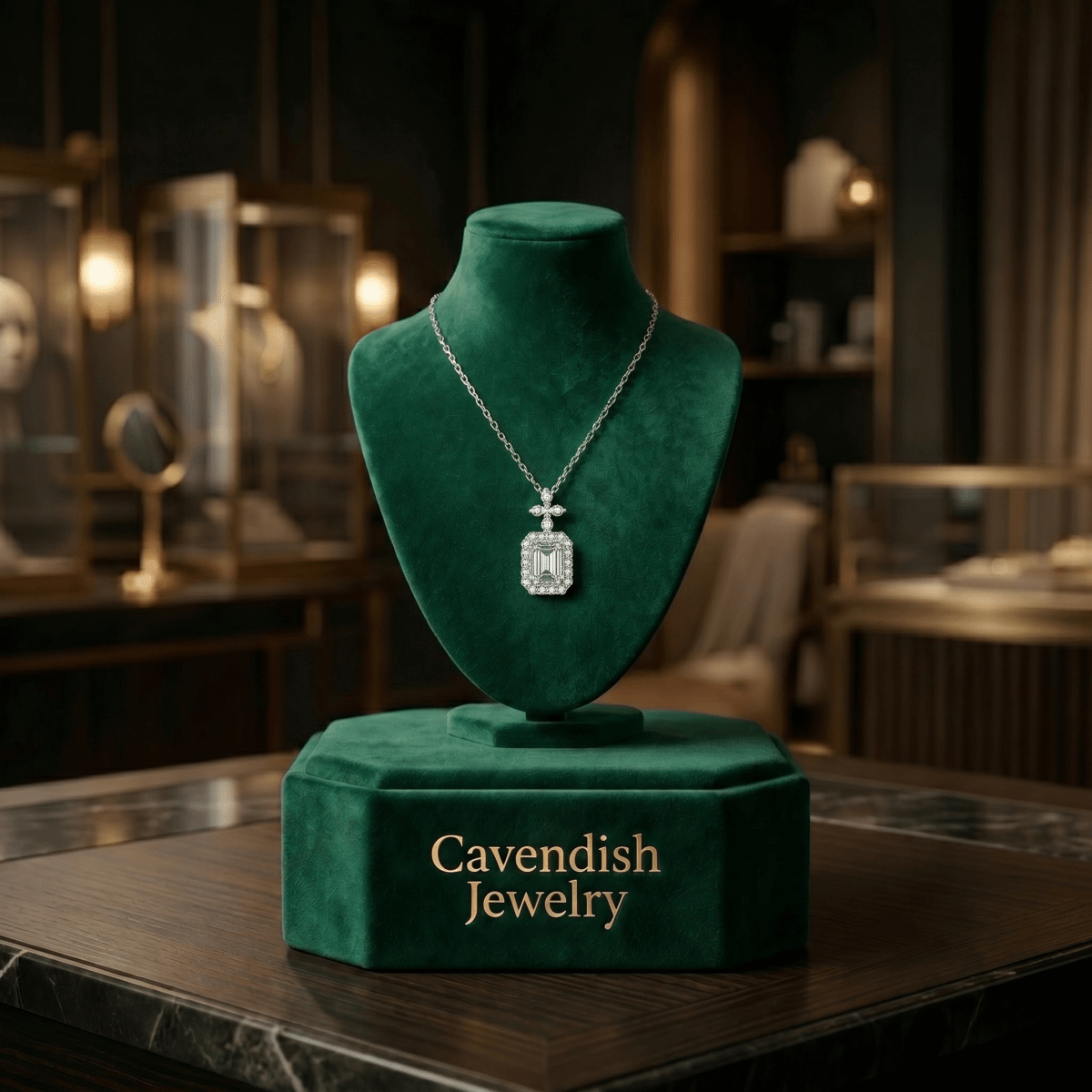 Emerald Grace Neckless - Cavendish Jewelry