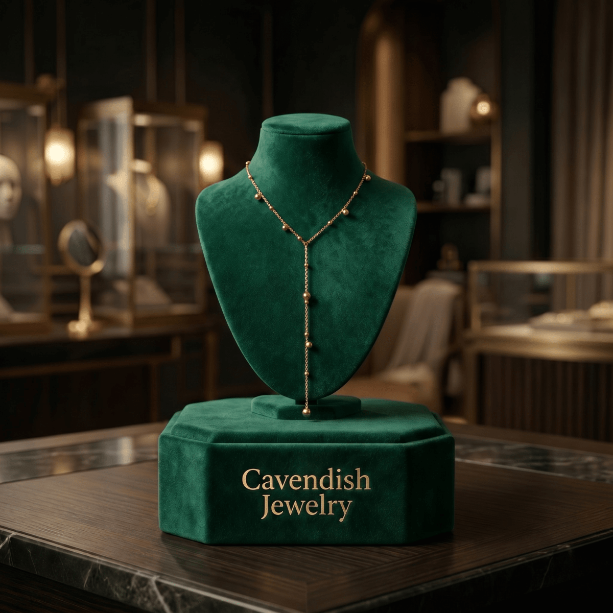 Lunéra Drop Necklace - Cavendish Jewelry