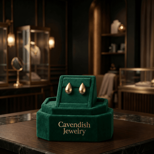 Water Gold Drops Earrings - Cavendish Jewelry